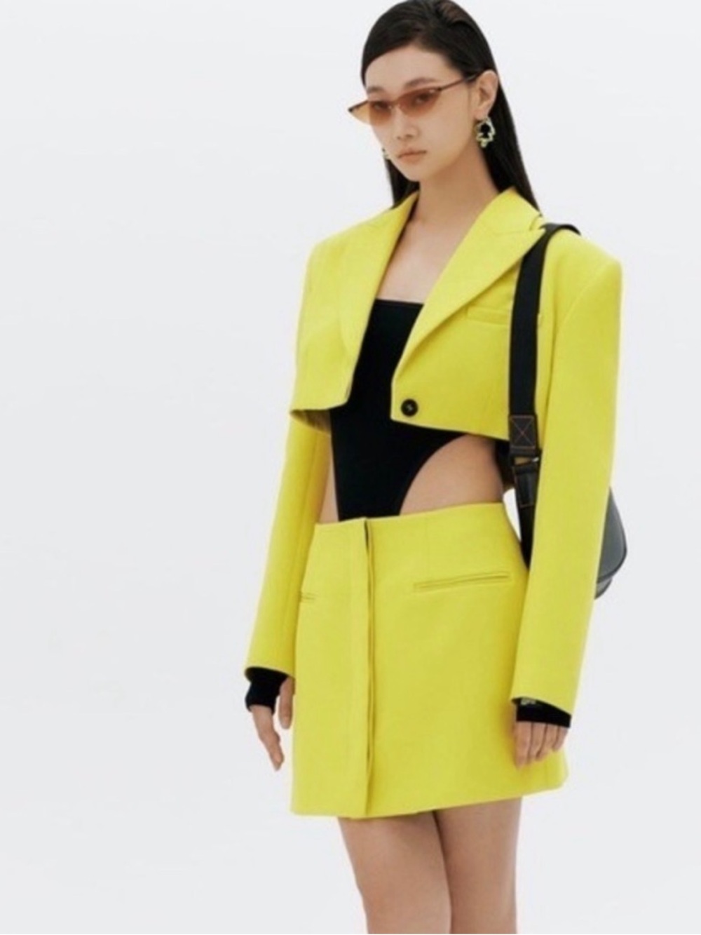 Zara x Purple Magazine Neon Cut Out Blazer Dress